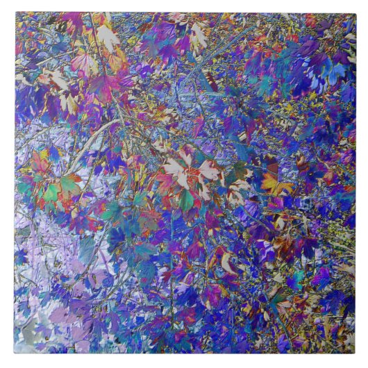 Currant Leaves Tree Art Keramische Tegel Tegeltje (Voorkant)