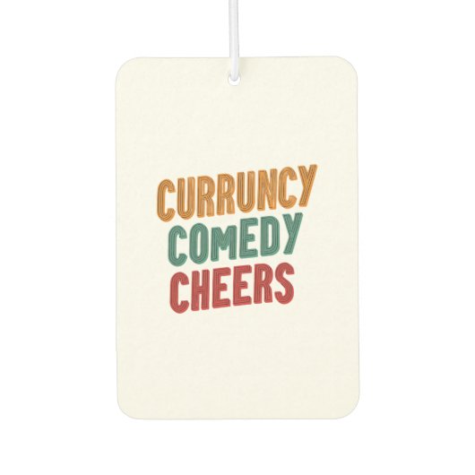 Currency Comedy Cheers Luchtverfrisser (Voorkant)