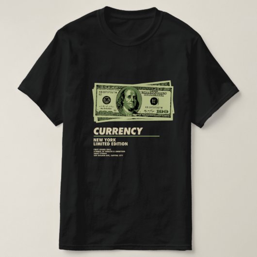 Currency Limited Edition – Retro geld esthetiek T-shirt (Design voorkant)