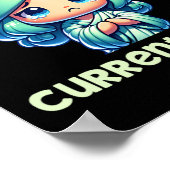 Current Mood - Kawaii Sad Lady Liberty Subtle Anti Poster (Hoek)