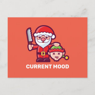 Current Mood Santa en Elf Briefkaart