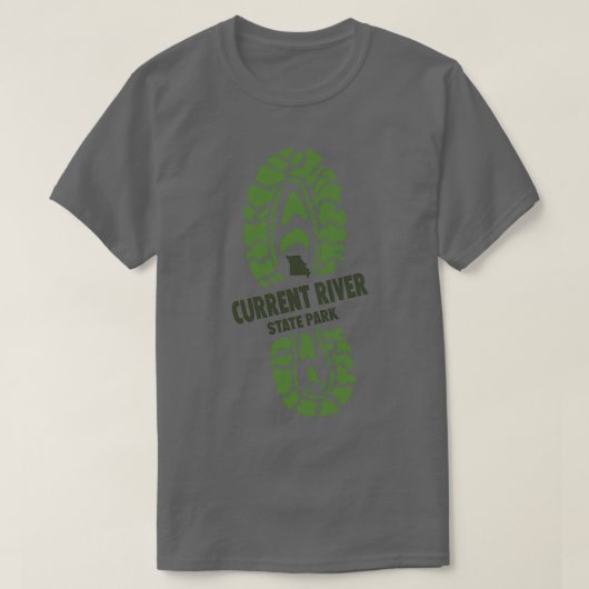 Current River State Park Missouri MO Hiking Boot T-shirt (Design voorkant)