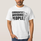 Currently Avoiding People Minimalist Introvert T-shirt (Voorkant)