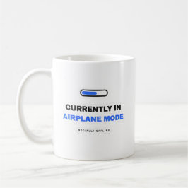 Currently In Airplane Mode Funny Mug Koffiemok