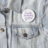 Currently Overthinking Everything Anxiety Ronde Button 5,7 Cm (In situ)