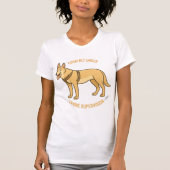 Currently under canine supervision t-shirt (Voorkant)
