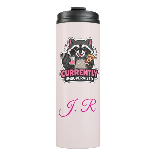 Currently Unsupervised Funny Excuse Quote Thermosbeker (Voorkant)