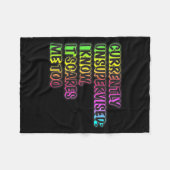 Currently Unsupervised Funny Quote Humor Sarcastic Fleece Deken (Voorkant (Horizontaal))