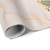 Currents of translucent hues, snaking metallic swi cadeaupapier (Rol Hoek)
