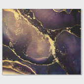 Currents of translucent hues, snaking metallic swi cadeaupapier (Vlak)