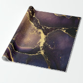 Currents of translucent hues, snaking metallic swi cadeaupapier (Uitgerold)