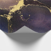 Currents of translucent hues, snaking metallic swi cadeaupapier (Hoek)