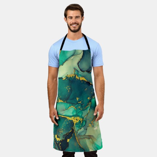 Currents of translucent hues, snaking metallic swi schort (Gedragen)