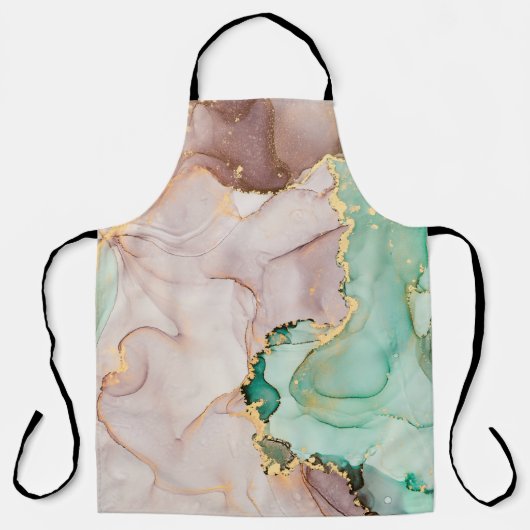 Currents of translucent hues, snaking metallic swi schort (Voorkant)