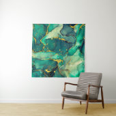 Currents of translucent hues, snaking metallic swi wandkleed (In situ)