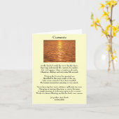 Currents Poetry Wenskaart Kaart (Gele Bloem)