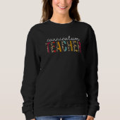 Curriculum Teacher Leopard Print Teaching Apprecia Trui (Voorkant)