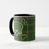 Currie Tartan Skull No Banner Mok (Voorkant links)