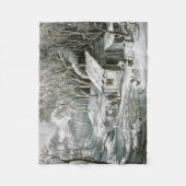  Currier en films met kajuitdrukkelijke feestdag Fleece Deken (Voorkant)