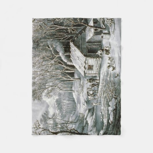  Currier en films met kajuitdrukkelijke feestdag Fleece Deken (Voorkant)