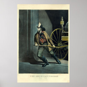 Currier en ik heb het Amerikaanse vuurman Poster