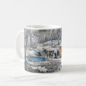 Currier en Ives "a Home in the Wilderness" Mok (Voorkant links)