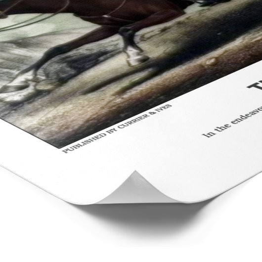 Currier en Ives - The Escape of Sgt Champe Poster (Hoek)