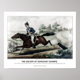Currier en Ives - The Escape of Sgt Champe Poster