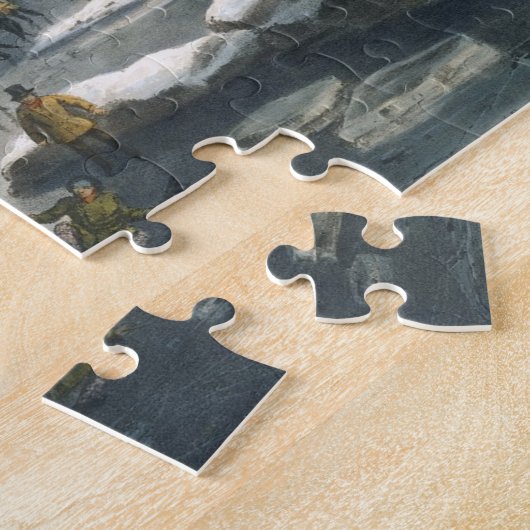 Currier en Ives Winter Morning Legpuzzel (Zijkant)