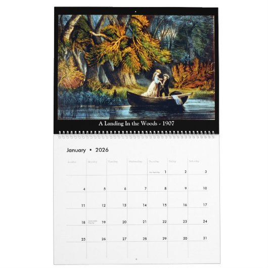 Currier & Ives Americana Volume 1 Kalender (Jan 2026)