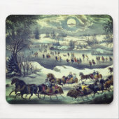 Currier & Ives' Central Park in de winter Muismat (Voorkant)