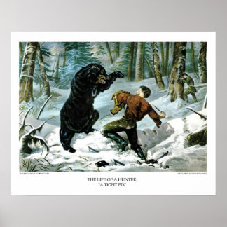 Currier & Ives: Het leven van een jager - een stev Poster