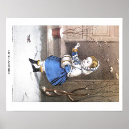 Currier & Ives Lithograaf: Little Snowbird Poster