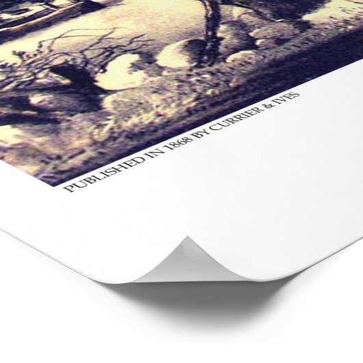 Currier & Ives Lithograph: American Homestead Wint Poster (Hoek)