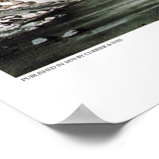 Currier & Ives Lithograph: Winter Pastime Poster (Hoek)