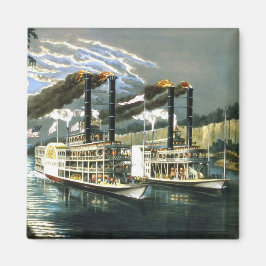 Currier & Ives - Magneet - Kampioenen van Mississi