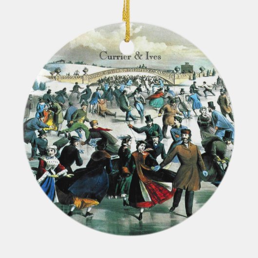 Currier & Ives - Ornament - Central Park Winter (Achterkant)
