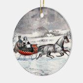 Currier & Ives - Ornament - The Road, Winter, (Links)
