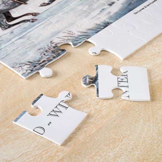 Currier & Ives Puzzle - The Road, Winter, Winter Legpuzzel (Zijkant)