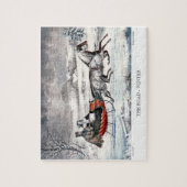Currier & Ives Puzzle - The Road, Winter, Winter Legpuzzel (Verticaal)