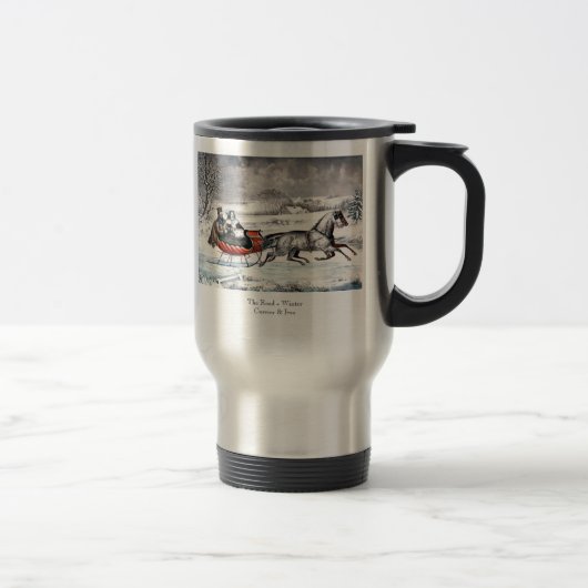 Currier & Ives - Travel Mug - The Road, Winter, Reisbeker (Rechts)