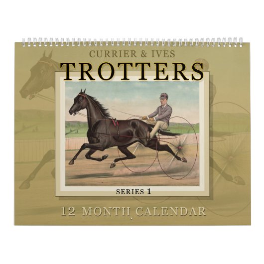 Currier & Ives Trotters Horse Racendar Kalender (Hoes)