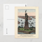  Currier & Ives Vrijheidsbeeld Briefkaart (Voorkant / Achterkant)