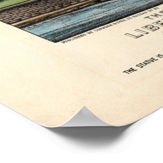  Currier & Ives Vrijheidsbeeld Poster (Hoek)