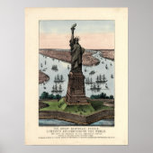  Currier & Ives Vrijheidsbeeld Poster (Voorkant)
