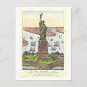  Currier & Ives Vrijheidsbeeld Print Briefkaart (Voorkant)