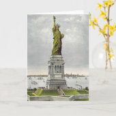 Currier & Ives - Wenskaart - Vrijheidsbeeld Kaart (Gele Bloem)