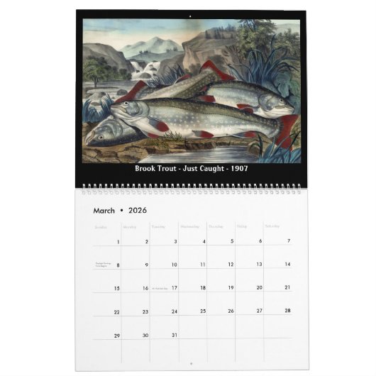 Currier & Ives Wildlife Kalender (Mar 2026)