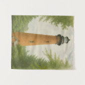 Currituck Beach Lighthouse Aquarel Wandkleed (Voorkant (horizontaal))