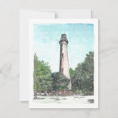 Currituck Beach Lighthouse Blank Note Kaart (Voorkant)